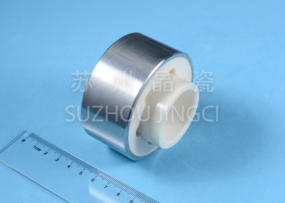 99٪ آلومینا سرامیک قطعات، Alumina سرامیک آستین با درمان فاضلاب فولاد ضد زنگ